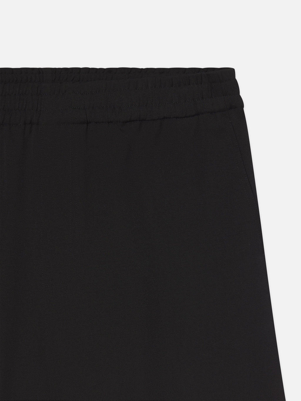 Wool Relaxed Shorts -- Black