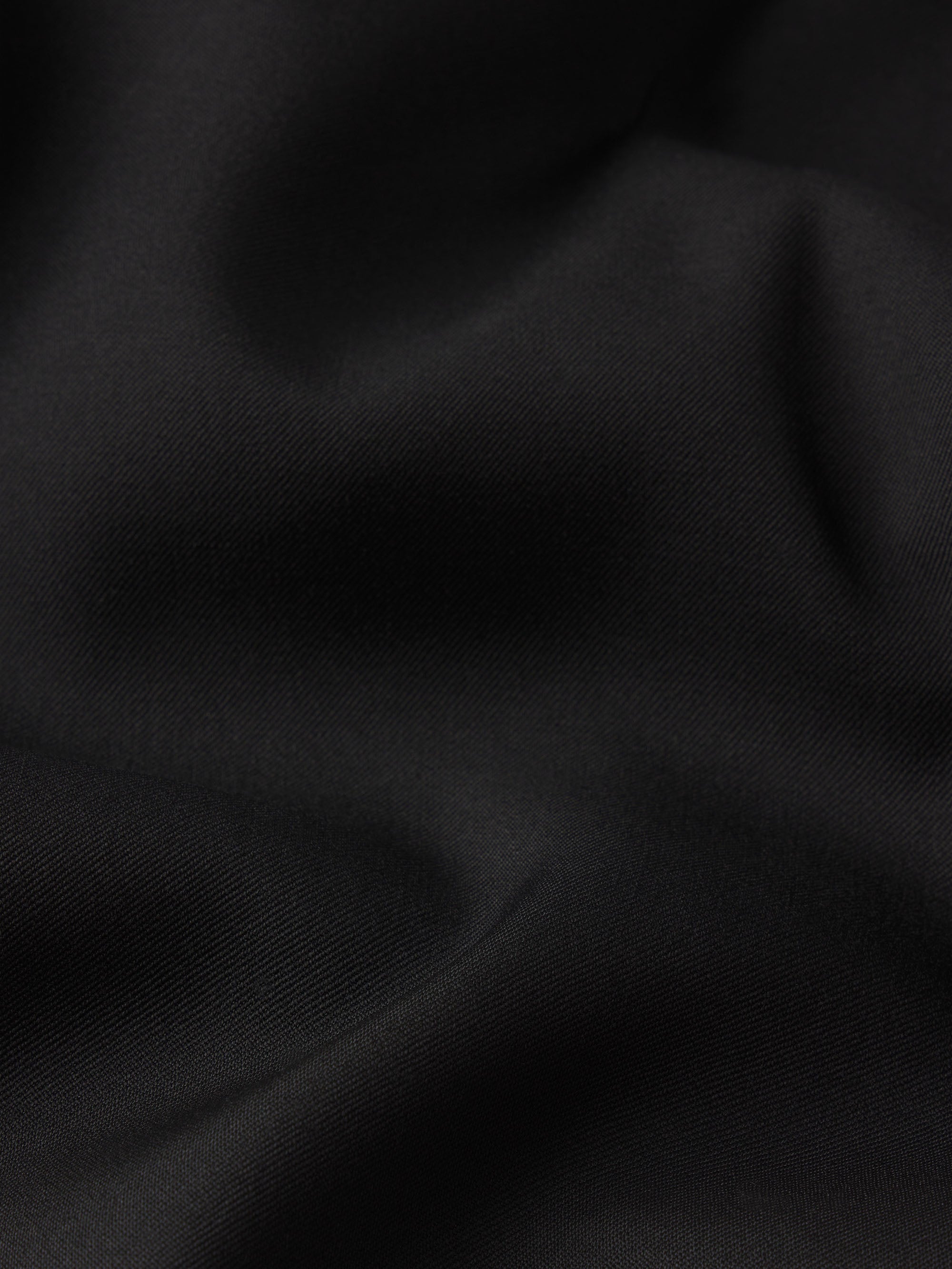 Wool Relaxed Shorts -- Black