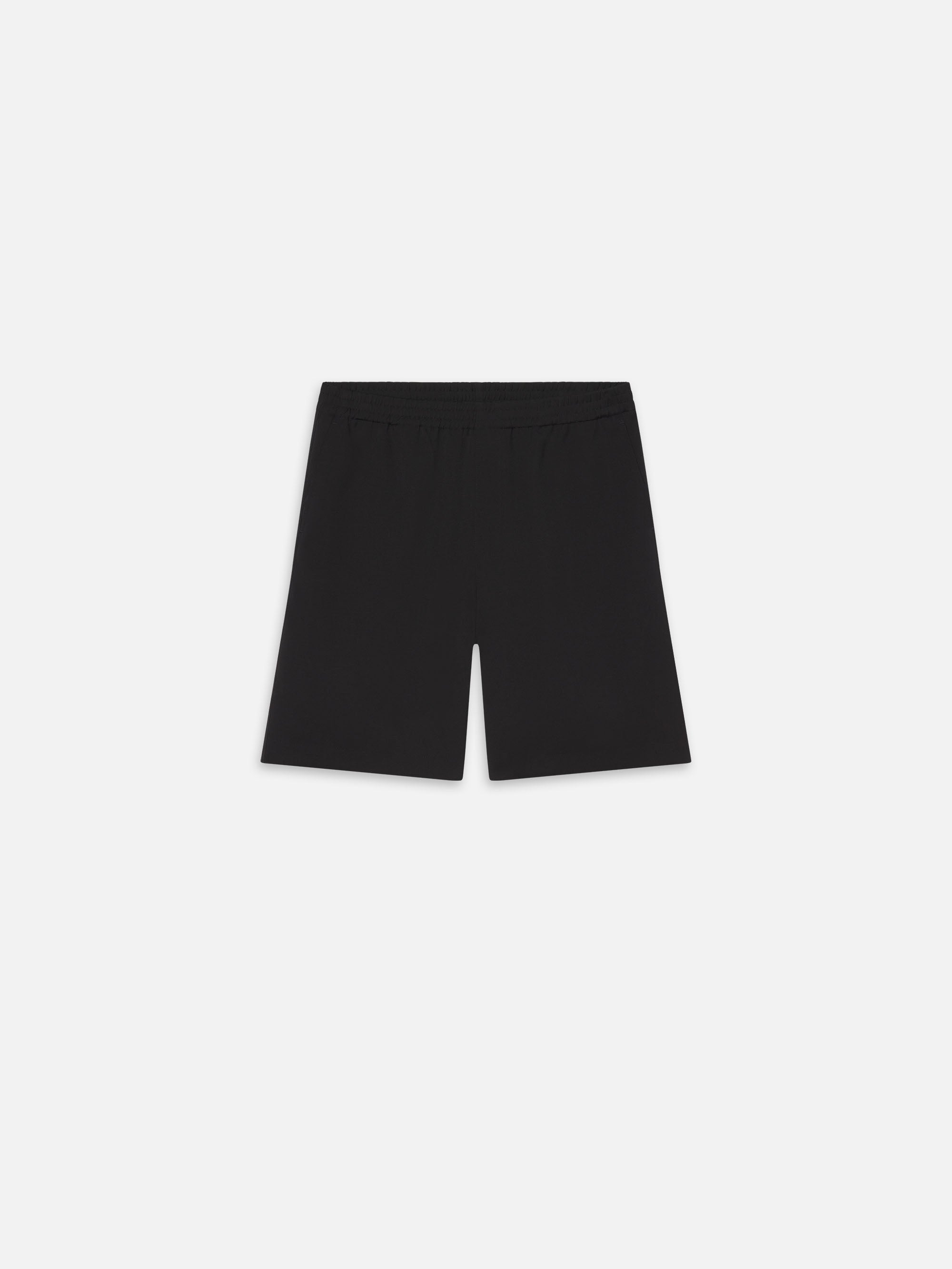 Wool Relaxed Shorts -- Black